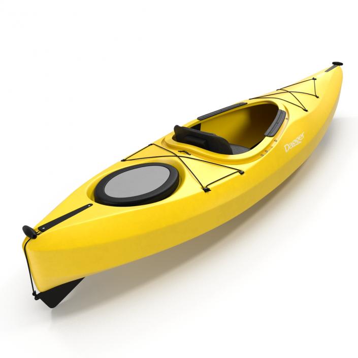 Kayak Yellow 3D