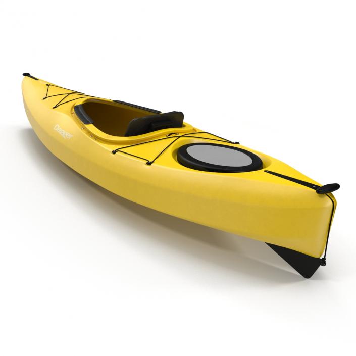 Kayak Yellow 3D