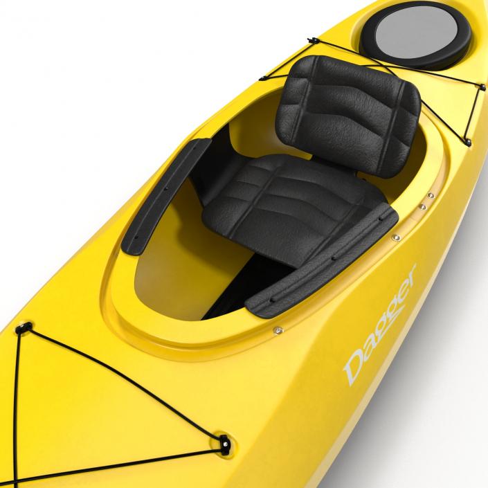 Kayak Yellow 3D