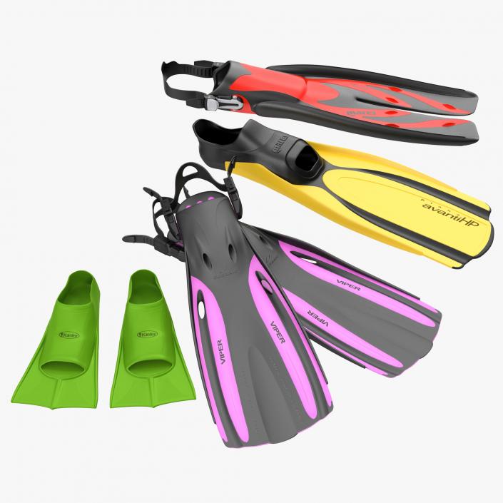 3D model Swim Fins 3D Models Collection