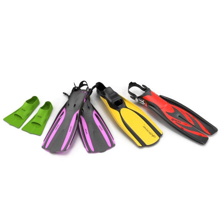 3D model Swim Fins 3D Models Collection