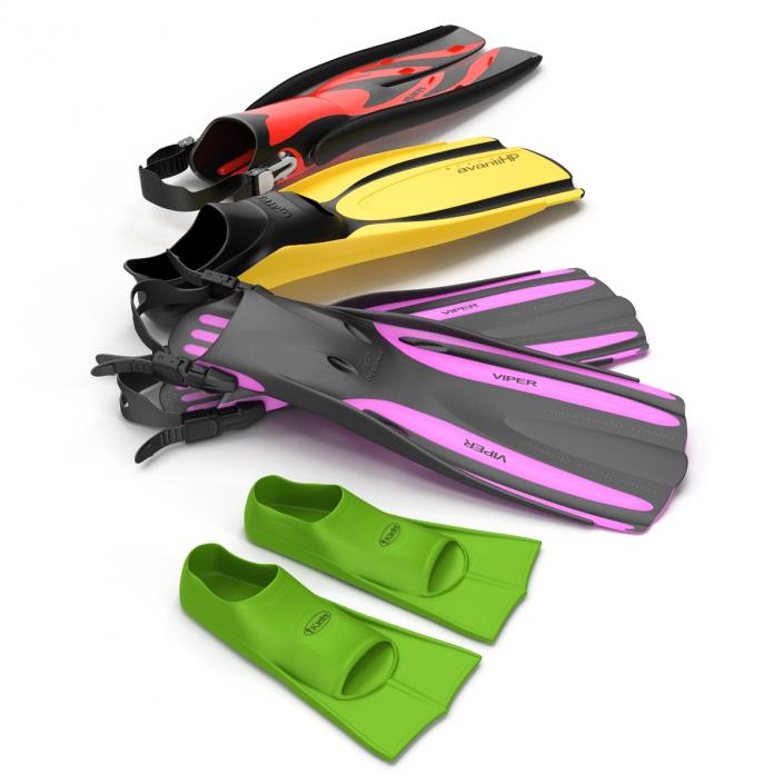 3D model Swim Fins 3D Models Collection