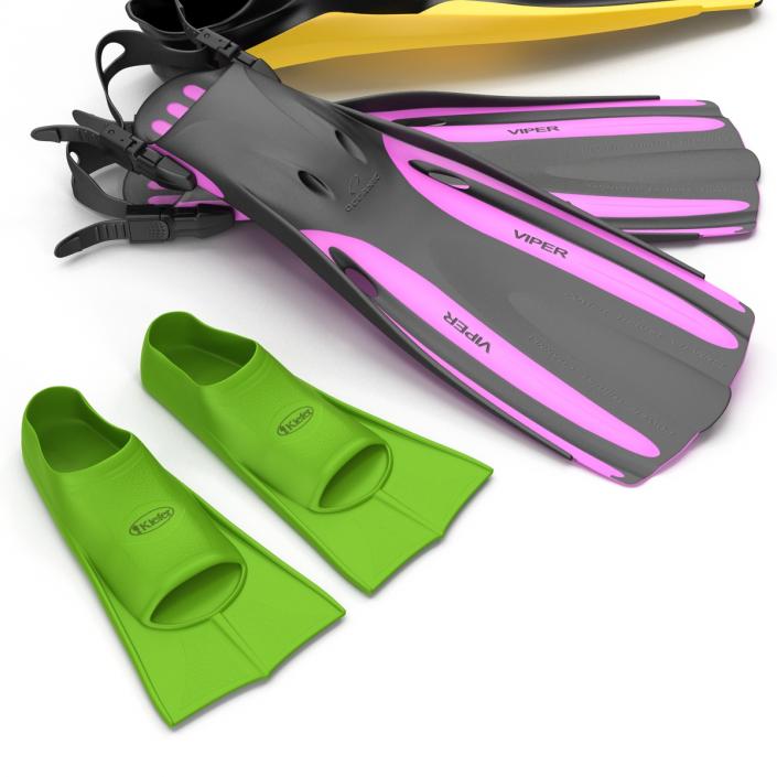 3D model Swim Fins 3D Models Collection