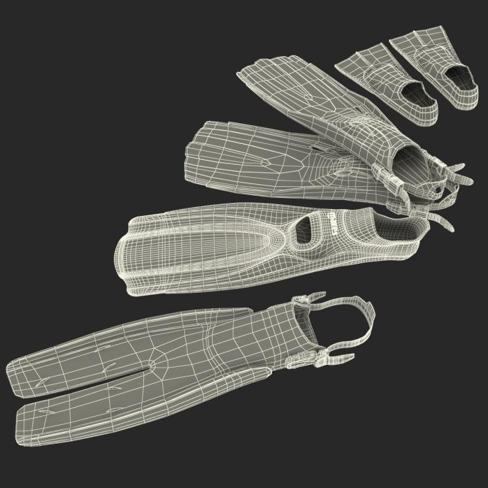 3D model Swim Fins 3D Models Collection