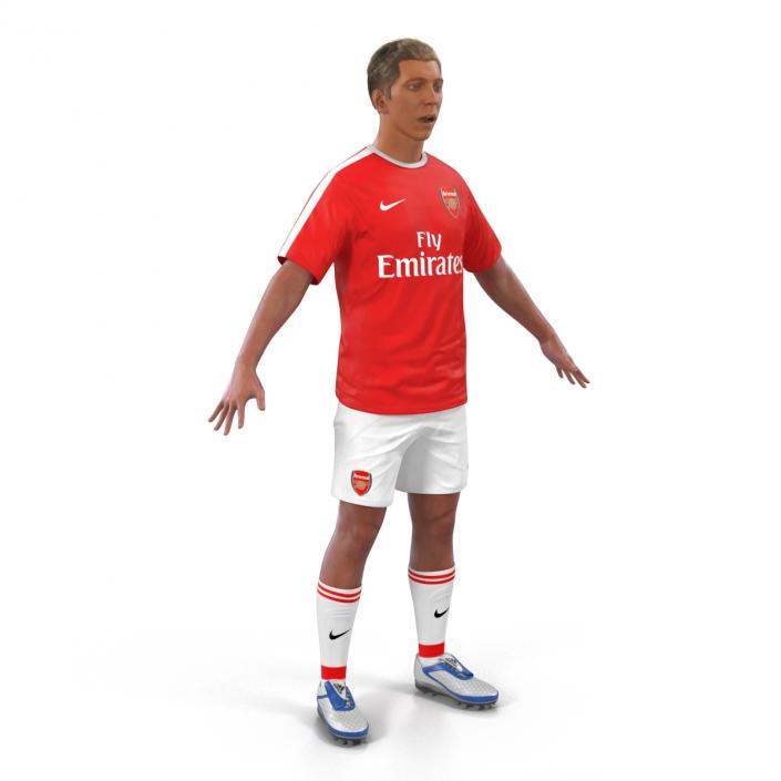 3D model Soccer Player Arsenal Rigged 2