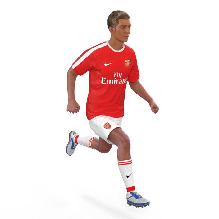 3D model Soccer Player Arsenal Rigged 2