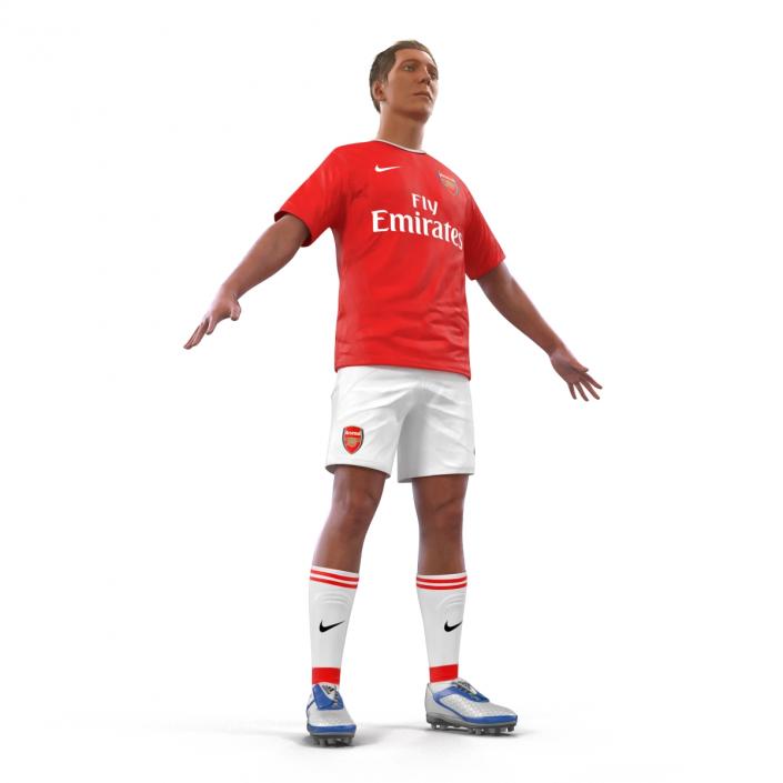 3D model Soccer Player Arsenal Rigged 2