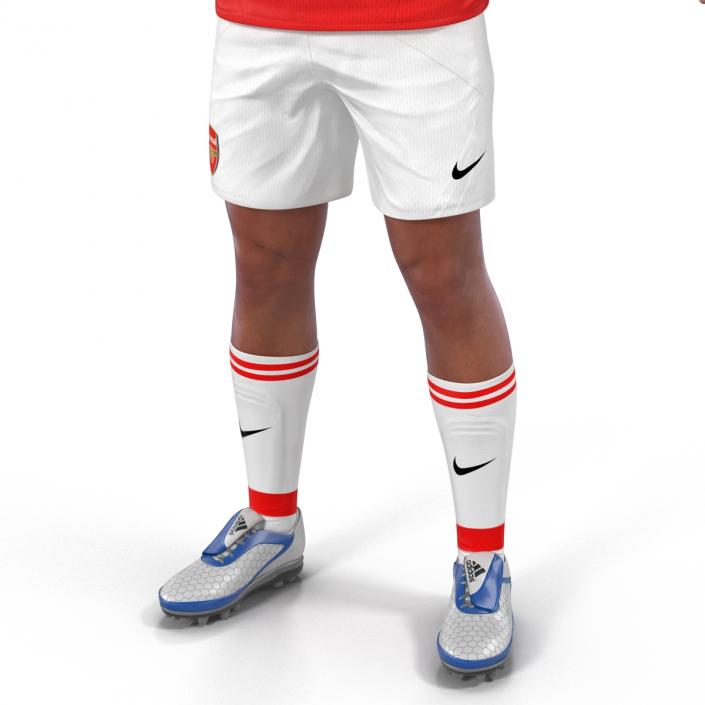 3D model Soccer Player Arsenal Rigged 2