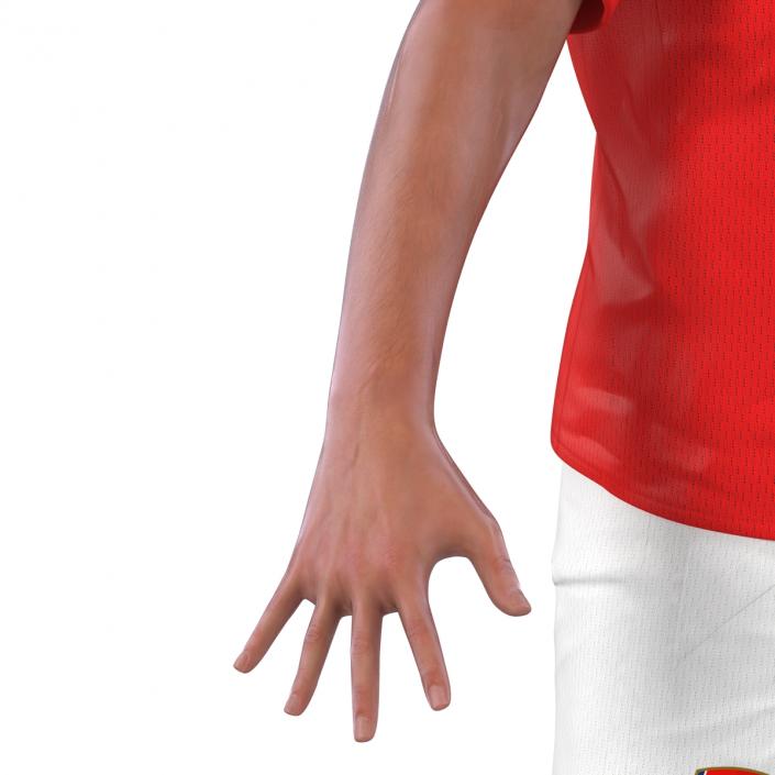 3D model Soccer Player Arsenal Rigged 2