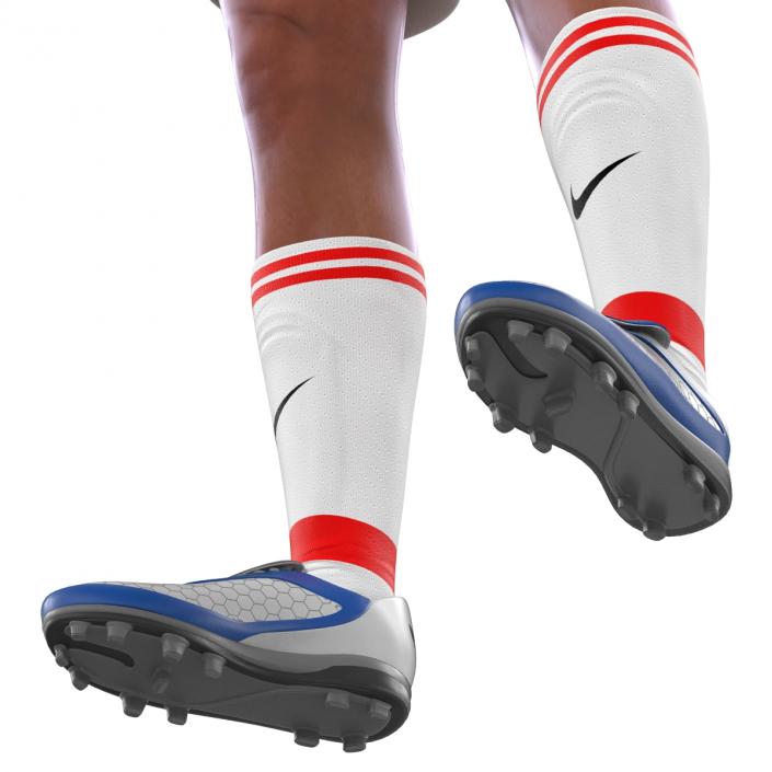 3D Soccer Player Arsenal Rigged model