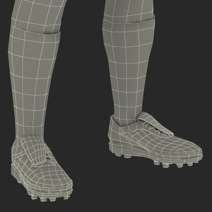 3D Soccer Player Arsenal Rigged model