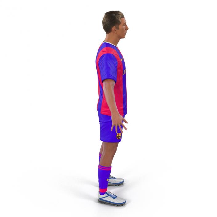 Soccer Player Barcelona Rigged 2 3D