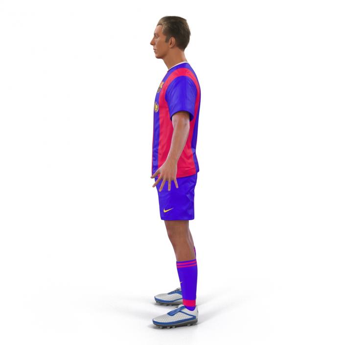 Soccer Player Barcelona Rigged 2 3D