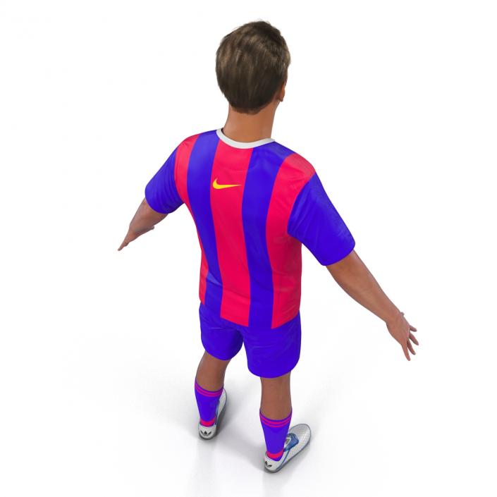 Soccer Player Barcelona Rigged 2 3D