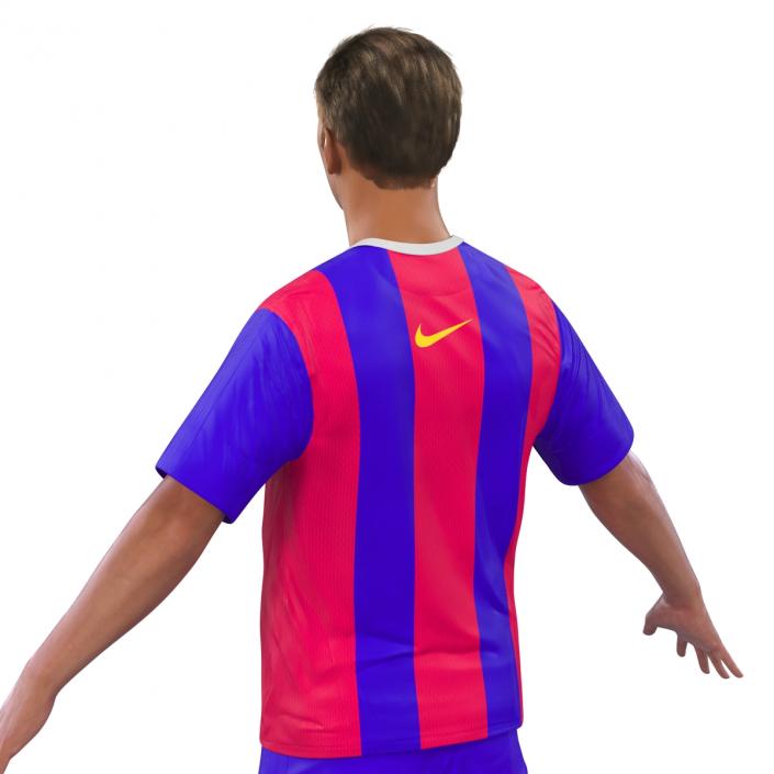 Soccer Player Barcelona Rigged 2 3D