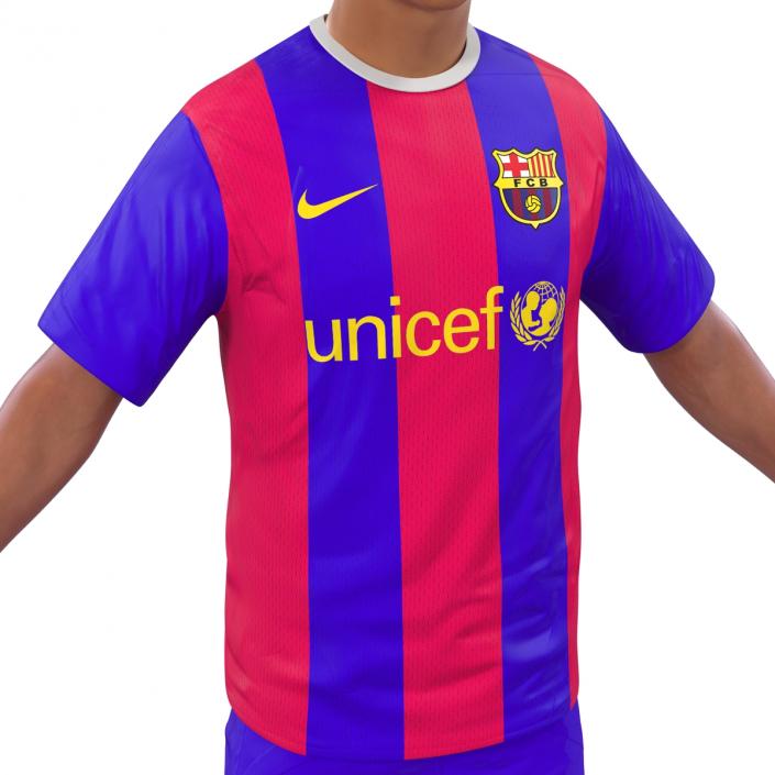 Soccer Player Barcelona Rigged 2 3D