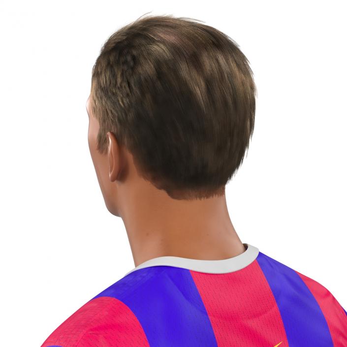 Soccer Player Barcelona Rigged 2 3D