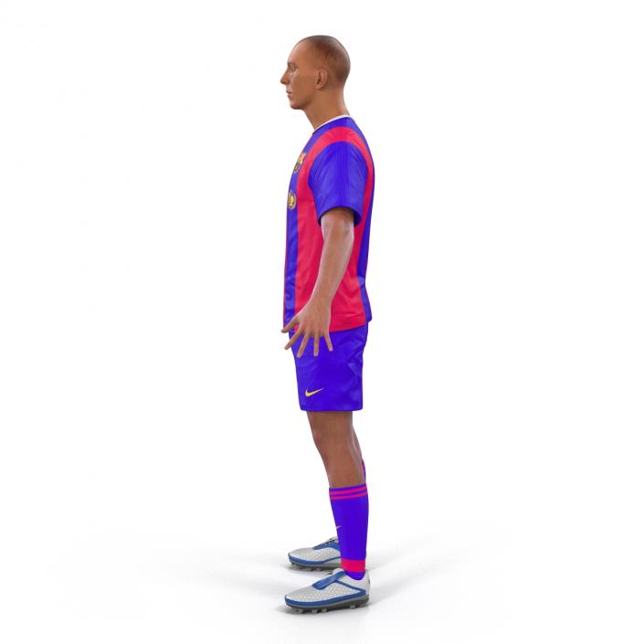 3D Soccer Player Barcelona model