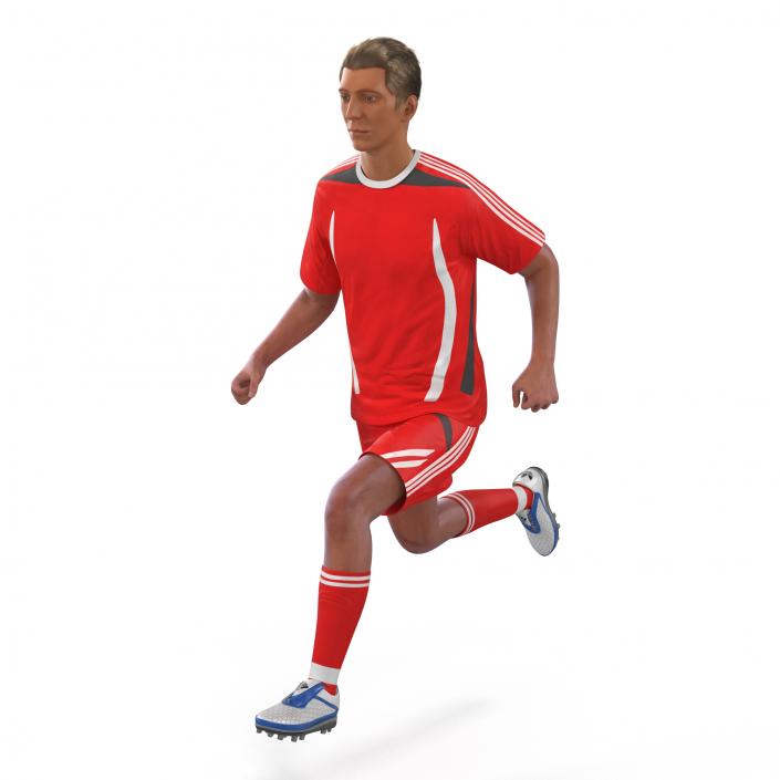 3D Soccer Player Generic Rigged model