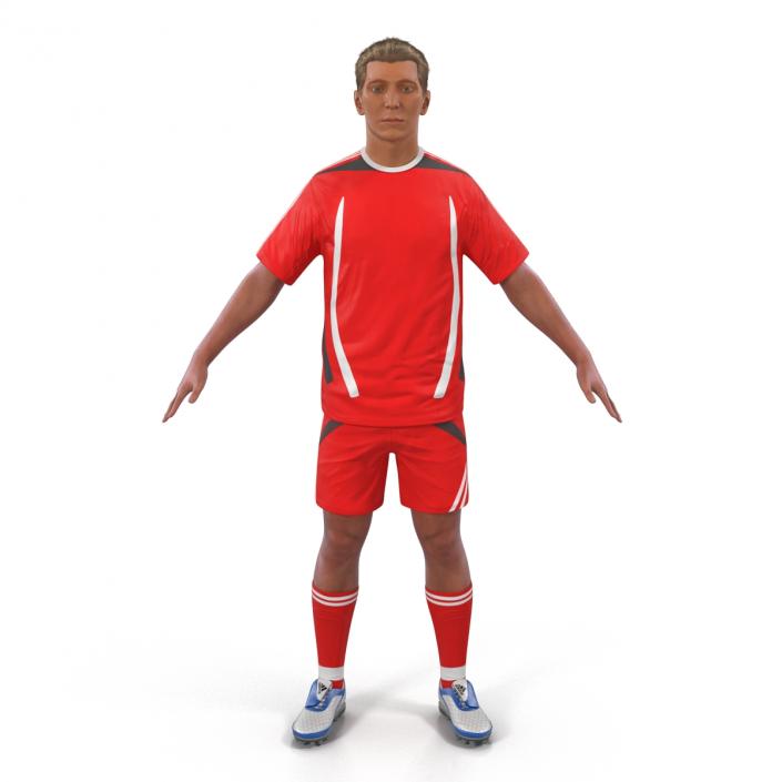 3D Soccer Player Generic Rigged model