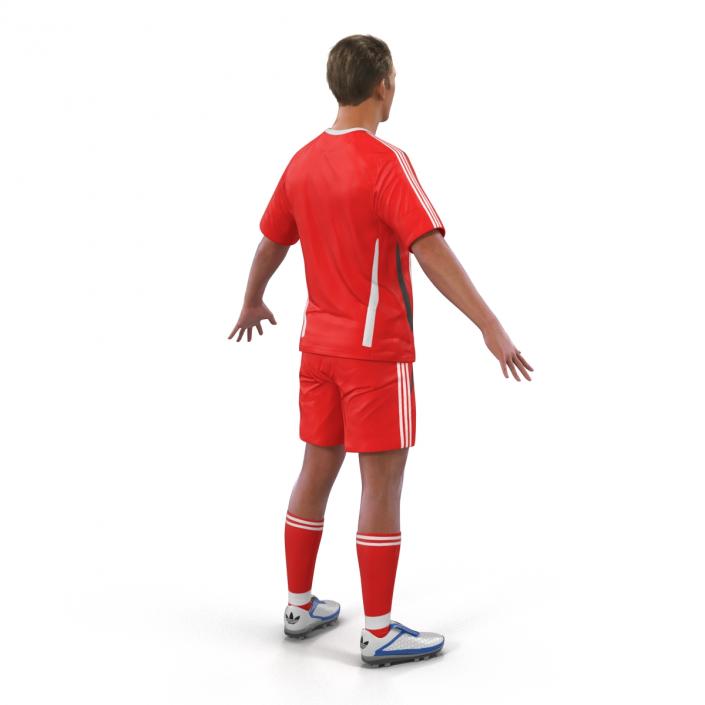 3D Soccer Player Generic Rigged model