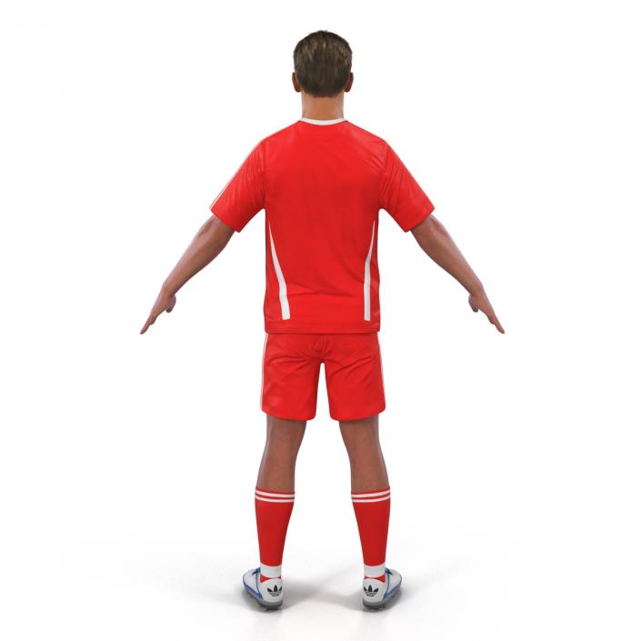 3D Soccer Player Generic Rigged model