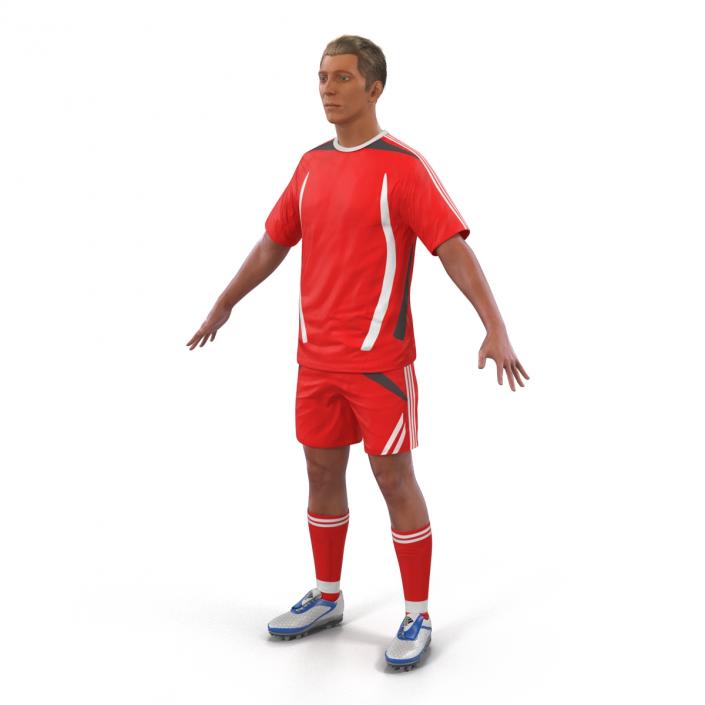 3D Soccer Player Generic Rigged model