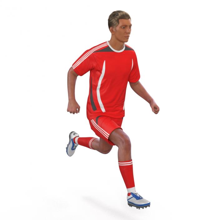 3D Soccer Player Generic Rigged model