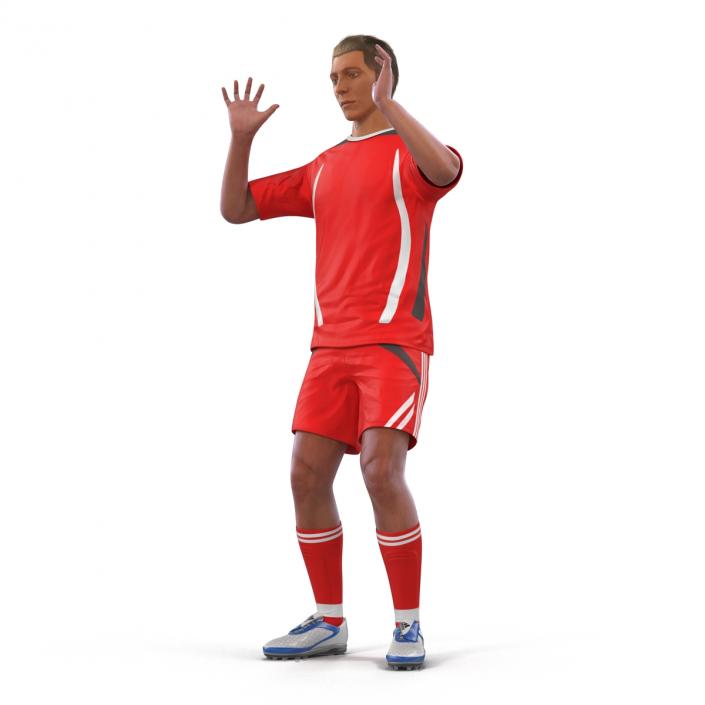 3D Soccer Player Generic Rigged model