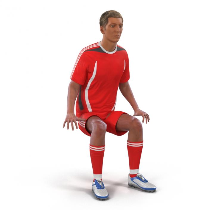 3D Soccer Player Generic Rigged model