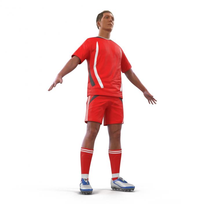 3D Soccer Player Generic Rigged model