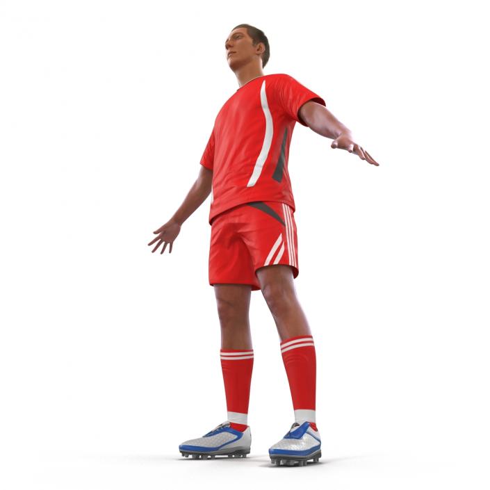 3D Soccer Player Generic Rigged model