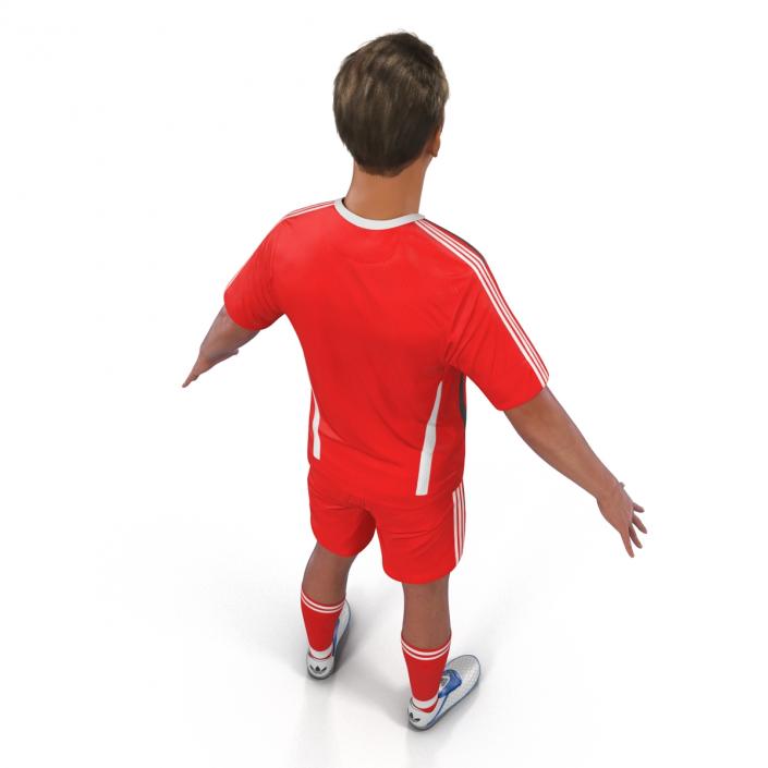 3D Soccer Player Generic Rigged model