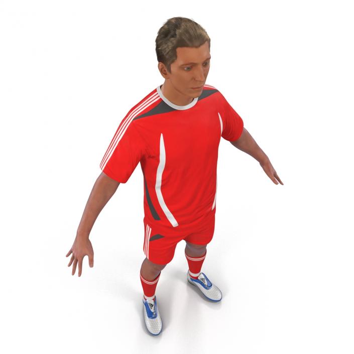 3D Soccer Player Generic Rigged model