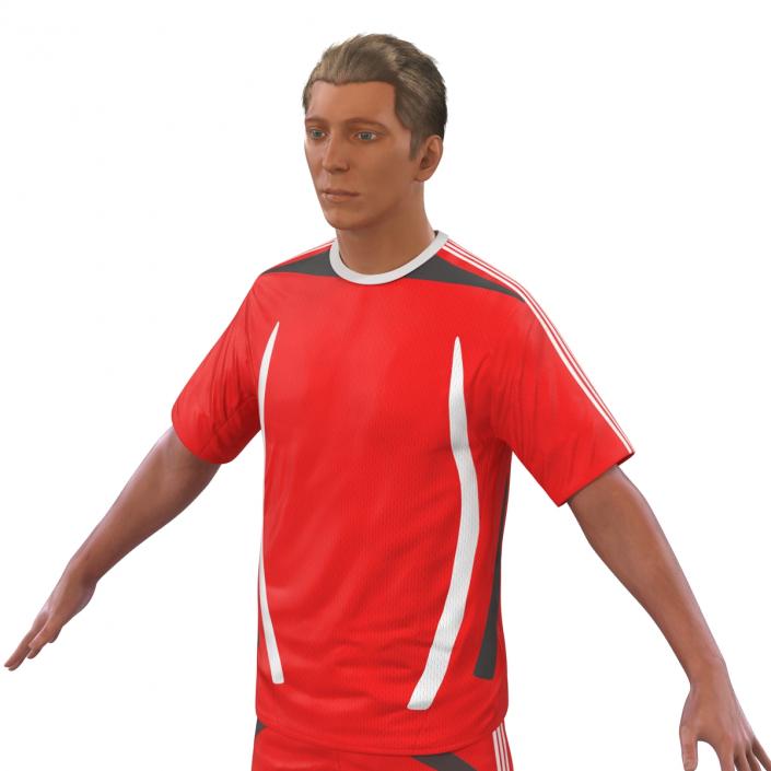 3D Soccer Player Generic Rigged model