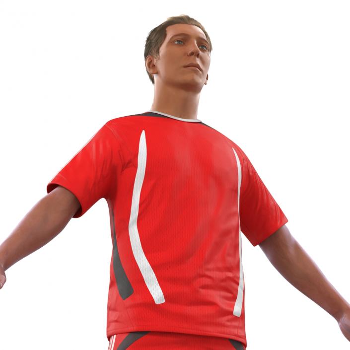 3D Soccer Player Generic Rigged model