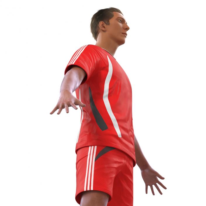 3D Soccer Player Generic Rigged model