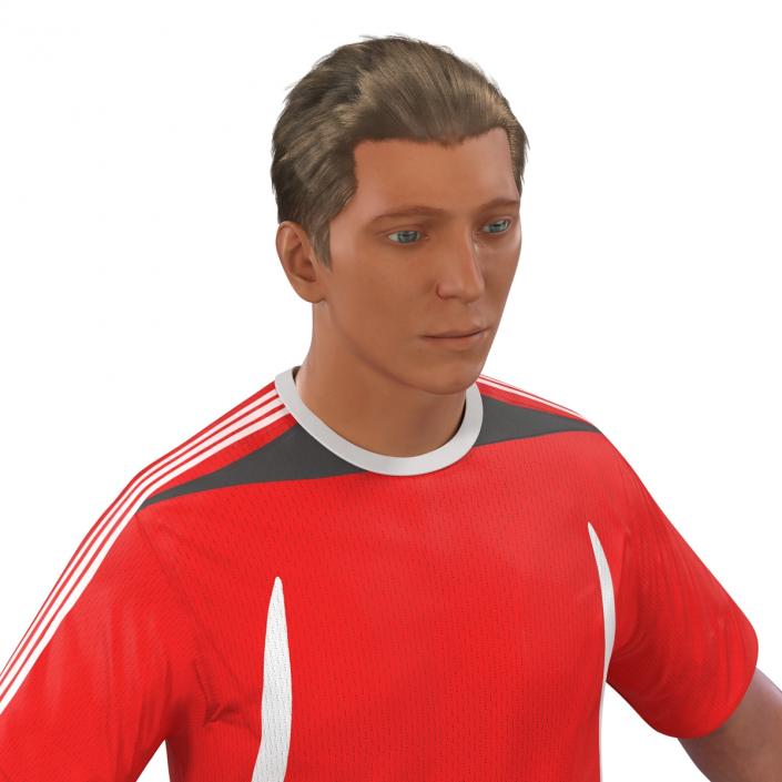 3D Soccer Player Generic Rigged model