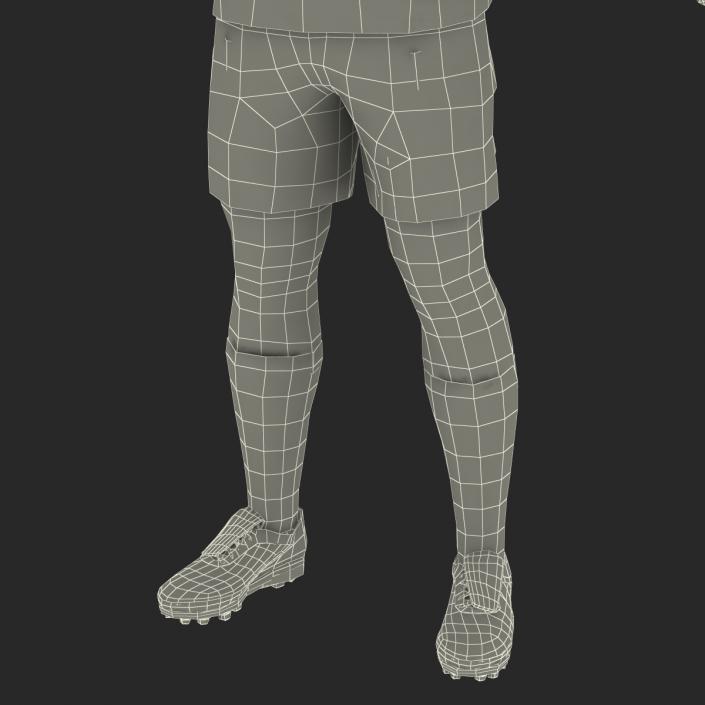 3D Soccer Player Generic Rigged model