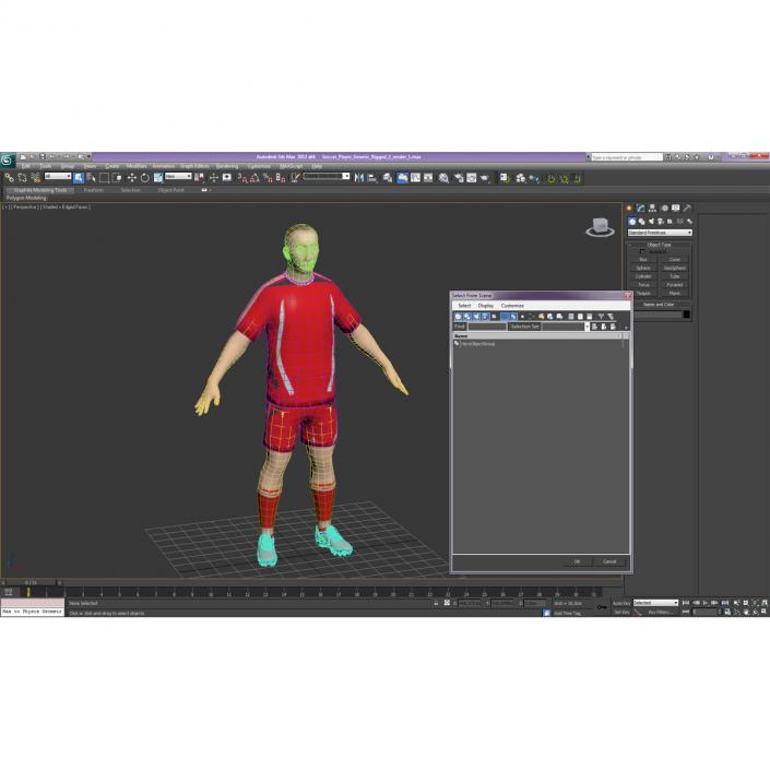 3D Soccer Player Generic