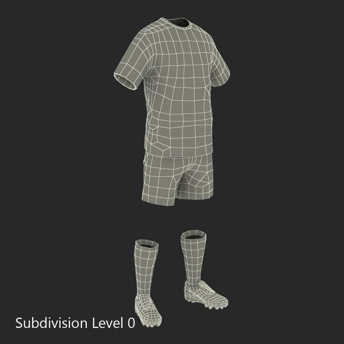 Soccer Clothes Barcelona 3D model