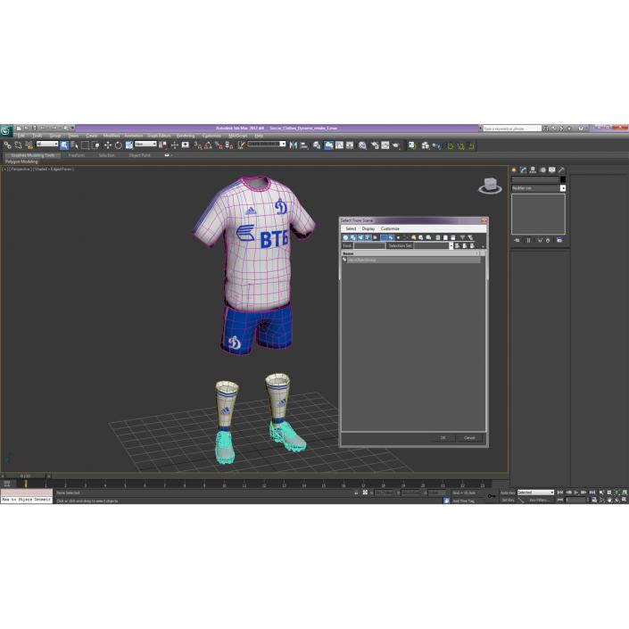 3D Soccer Clothes Dynamo