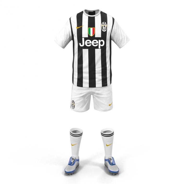 3D Soccer Clothes Juventus model