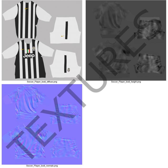 3D Soccer Clothes Juventus model