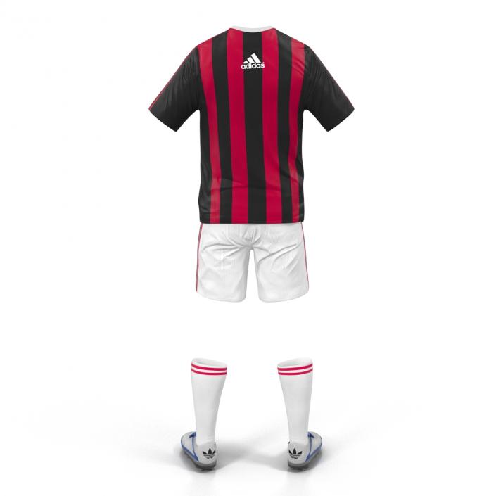 3D model Soccer Clothes Milan