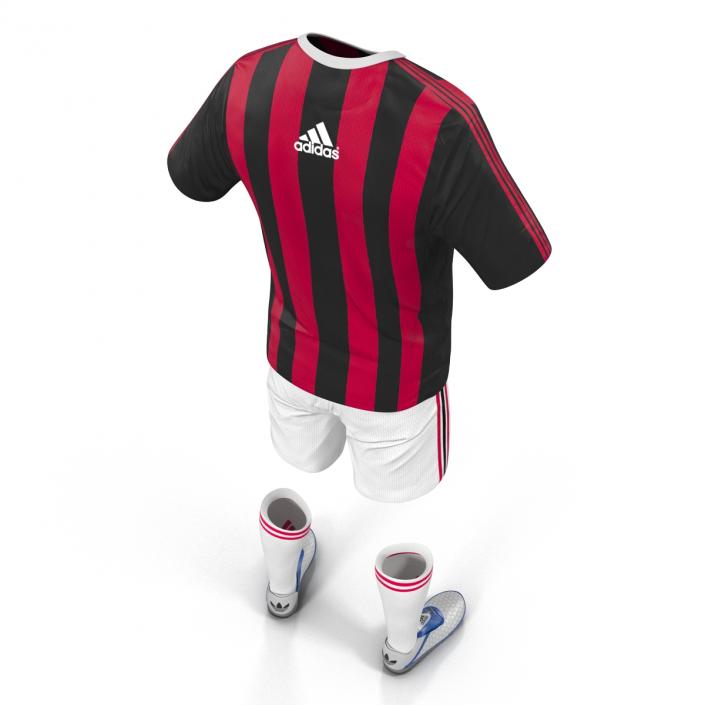 3D model Soccer Clothes Milan