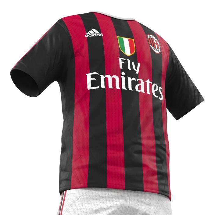 3D model Soccer Clothes Milan