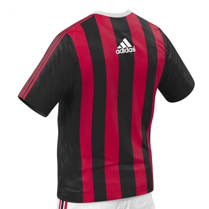 3D model Soccer Clothes Milan