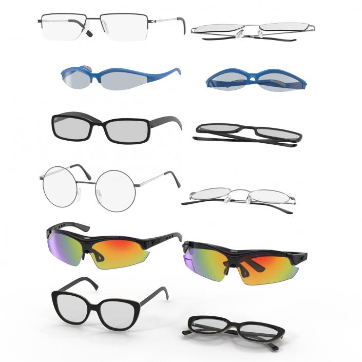 3D model Glasses Collection 2