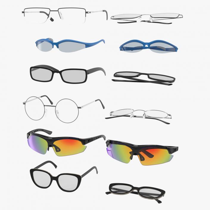 3D model Glasses Collection 2